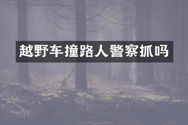 越野车撞路人警察抓吗