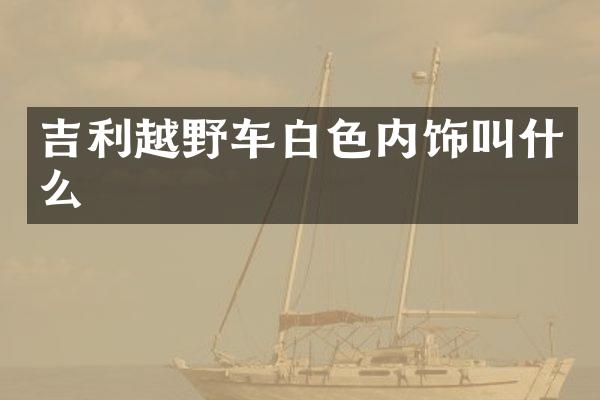 吉利越野车白色内饰叫什么