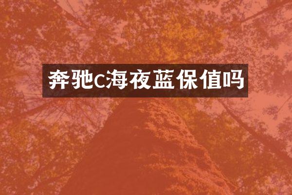 奔驰c海夜蓝保值吗