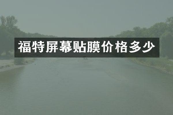 福特屏幕贴膜价格多少