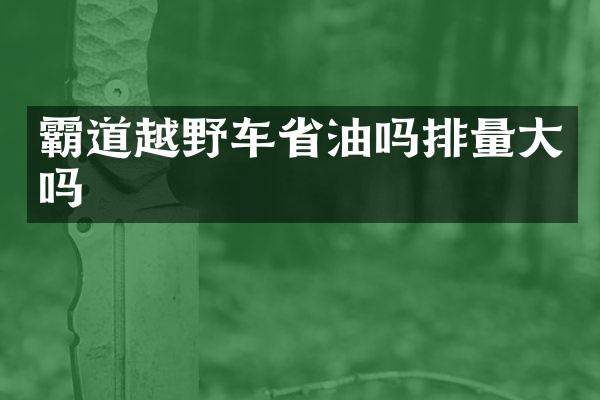 霸道越野车省油吗排量大吗