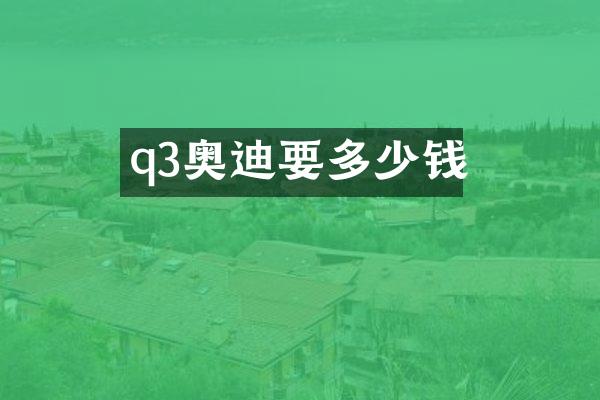 q3奥迪要多少钱