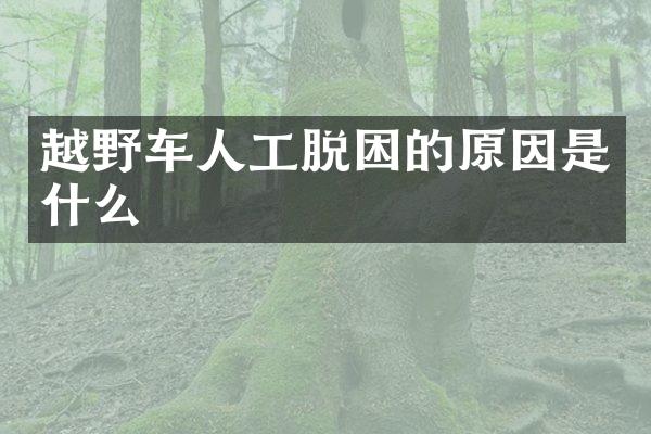 越野车人工脱困的原因是什么