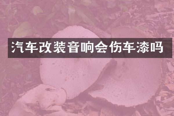 汽车改装音响会伤车漆吗
