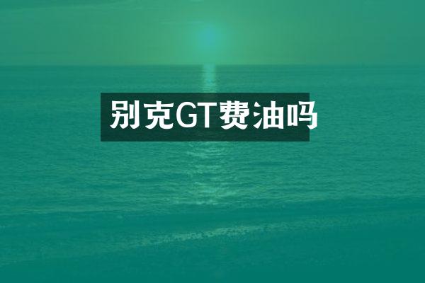 别克GT费油吗