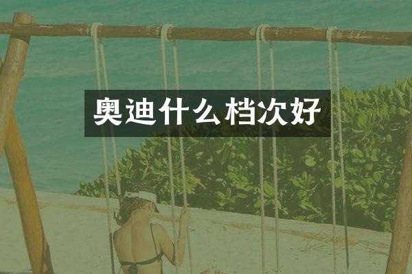 奥迪什么档次好