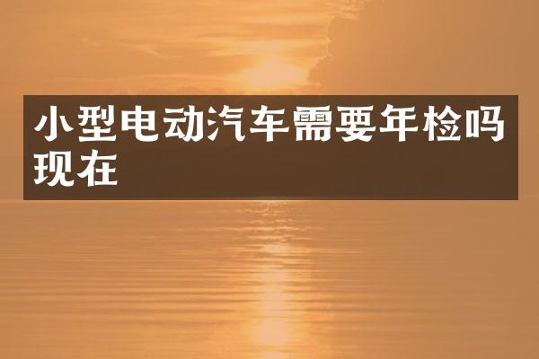小型电动汽车需要年检吗现在
