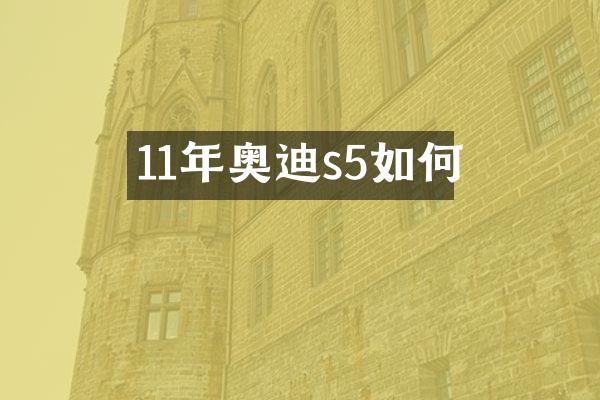 11年奥迪s5如何