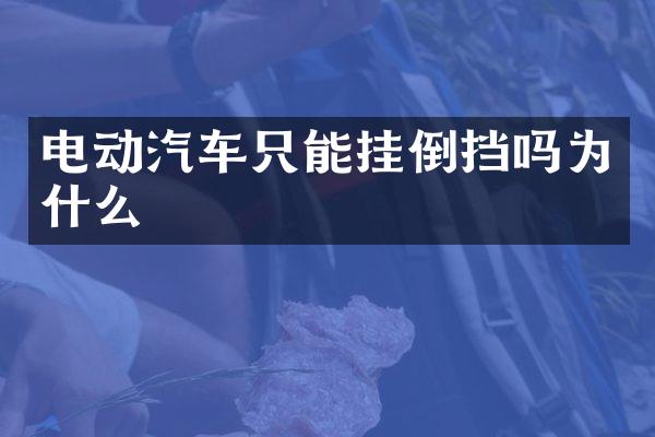 电动汽车只能挂倒挡吗为什么