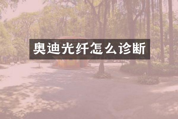 奥迪光纤怎么诊断