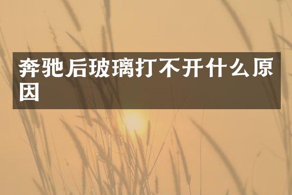 奔驰后玻璃打不开什么原因