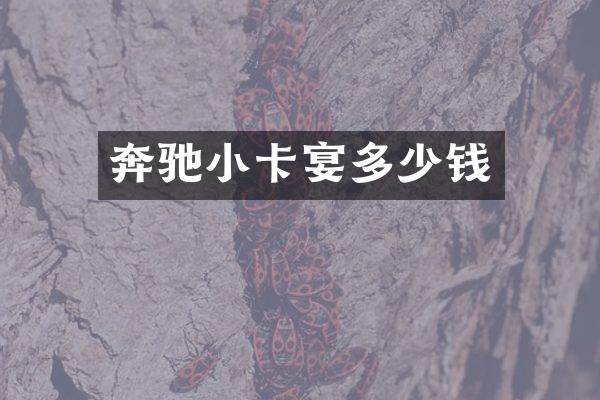 奔驰小卡宴多少钱