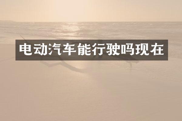电动汽车能行驶吗现在