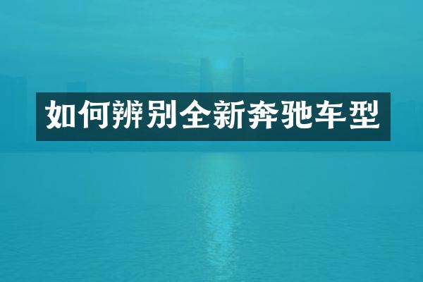 如何辨别全新奔驰车型