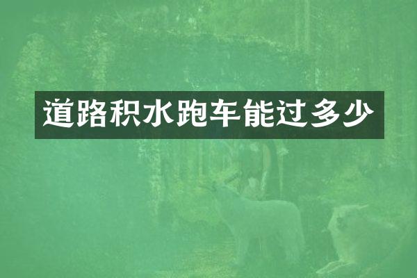 道路积水跑车能过多少