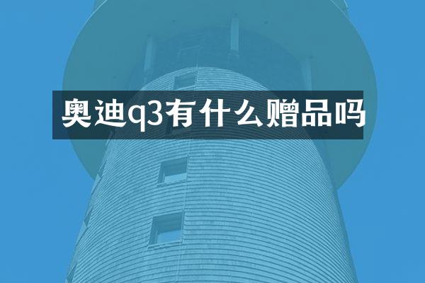 奥迪q3有什么赠品吗