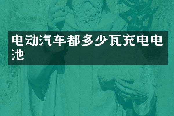 电动汽车都多少瓦充电电池