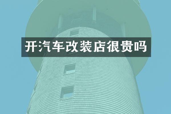 开汽车改装店很贵吗