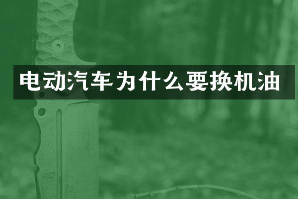 电动汽车为什么要换机油
