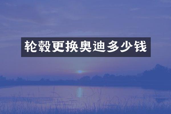 轮毂更换奥迪多少钱