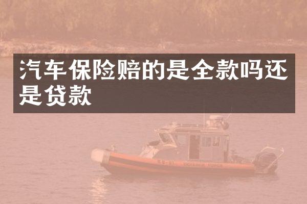汽车保险赔的是全款吗还是贷款