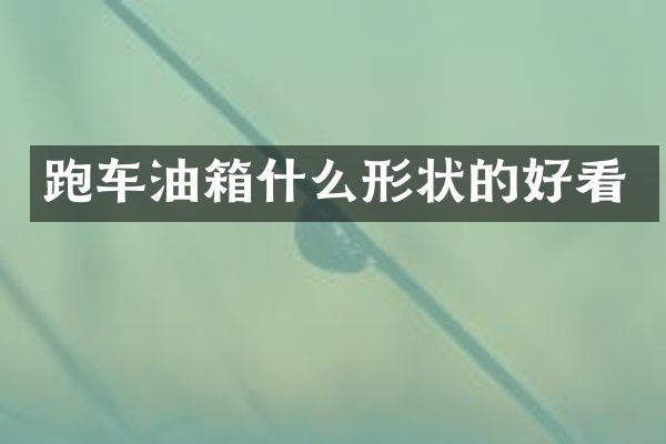 跑车油箱什么形状的好看