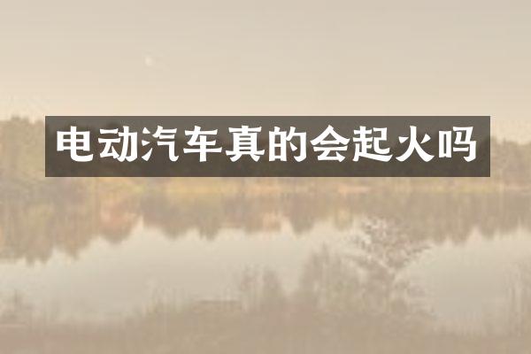 电动汽车真的会起火吗