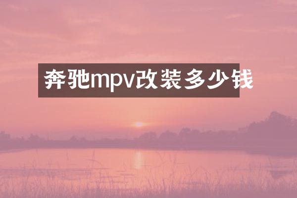 奔驰mpv改装多少钱