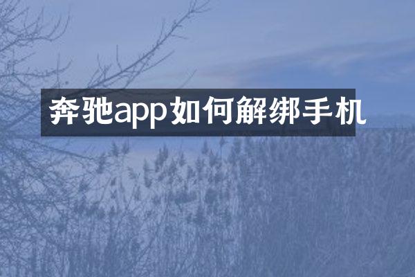 奔驰app如何解绑手机