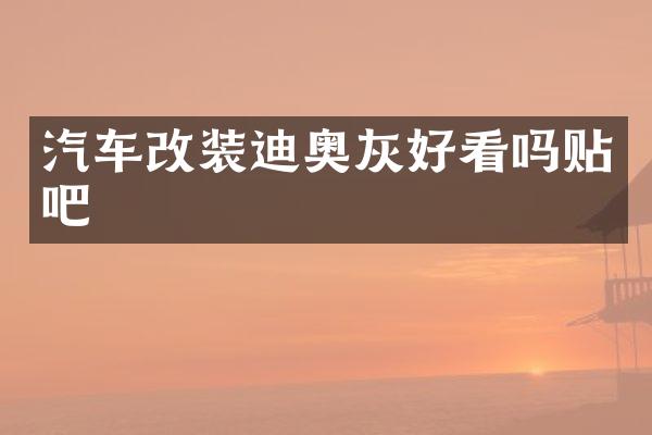 汽车改装灰好看吗贴吧