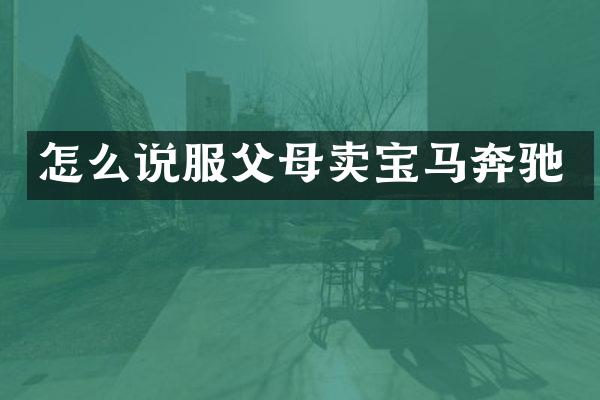 怎么说服父母卖宝马奔驰