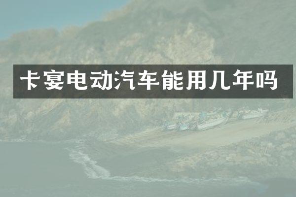 卡宴电动汽车能用几年吗