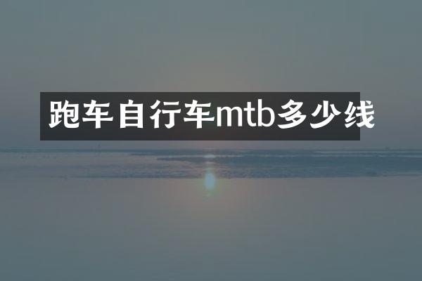 跑车自行车mtb多少线