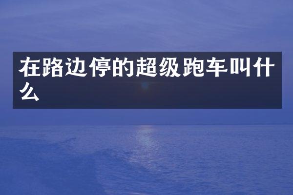 在路边停的超级跑车叫什么
