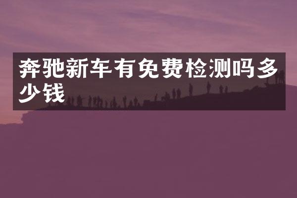 奔驰新车有免费检测吗多少钱