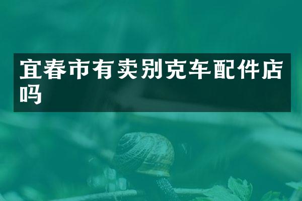 宜春市有卖别克车配件店吗
