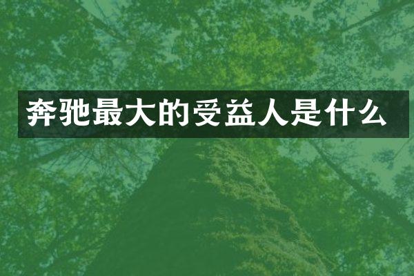 奔驰最大的受益人是什么