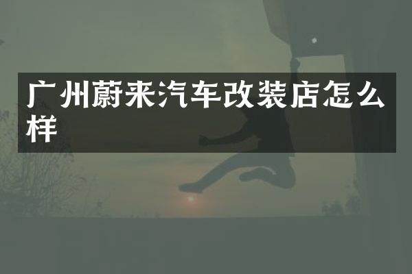 广州蔚来汽车改装店怎么样