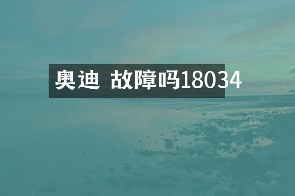 奥迪 故障吗18034