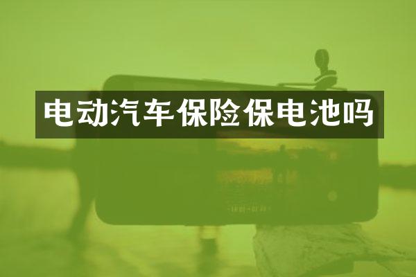 电动汽车保险保电池吗