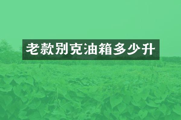 老款别克油箱多少升