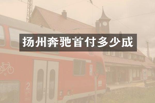 扬州奔驰首付多少成