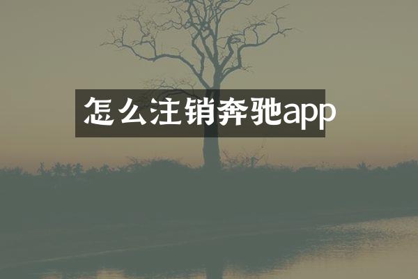 怎么注销奔驰app