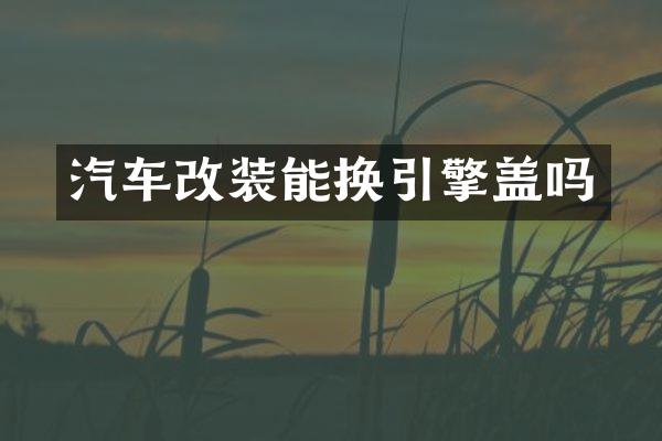 汽车改装能换引擎盖吗