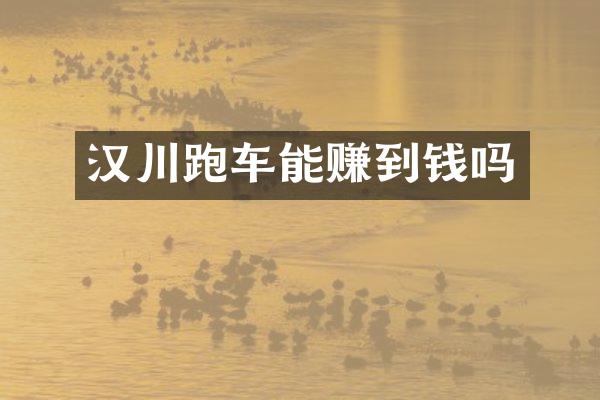 汉川跑车能赚到钱吗