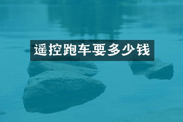 遥控跑车要多少钱