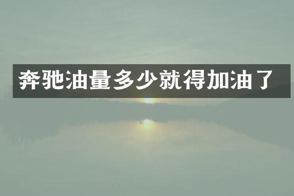 奔驰油量多少就得加油了
