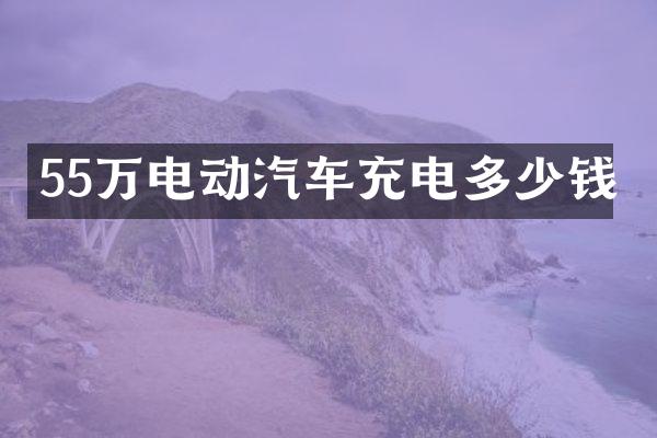 55万电动汽车充电多少钱