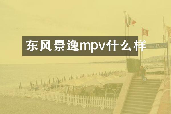 东风景逸mpv什么样