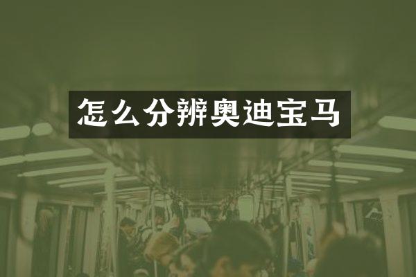 怎么分辨奥迪宝马